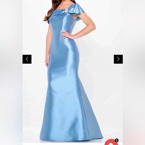Sleep Mikado Off-Shoulder Gown